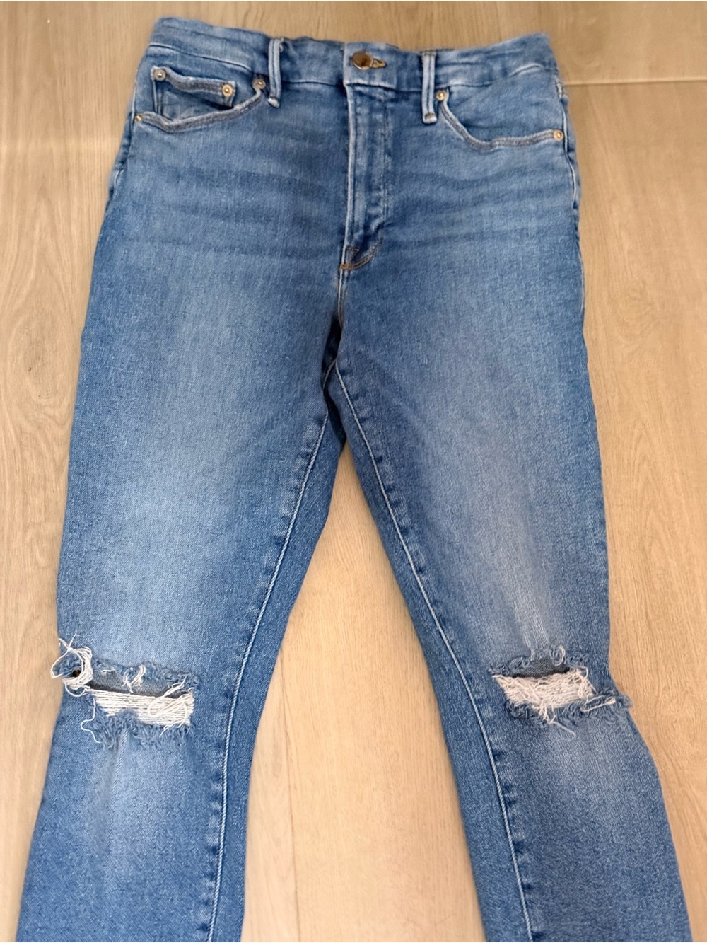 Good American skinny jeans Zara collection, Medium Blue, size 6 - Picture 2 of 6